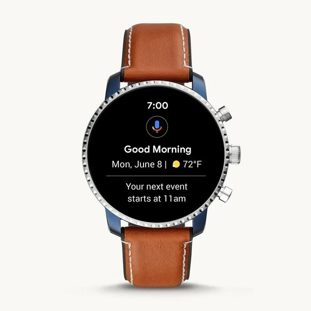 $275 MSRP | Fossil FTW4016 Gen 4 Smartwatch Explorist HR Tan Leather